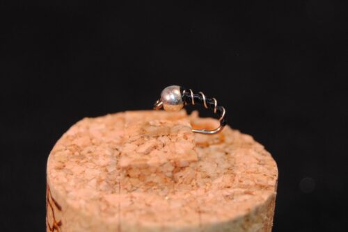 Zebra Midge Bead Head Size 18 One Dozen (12 QTY)